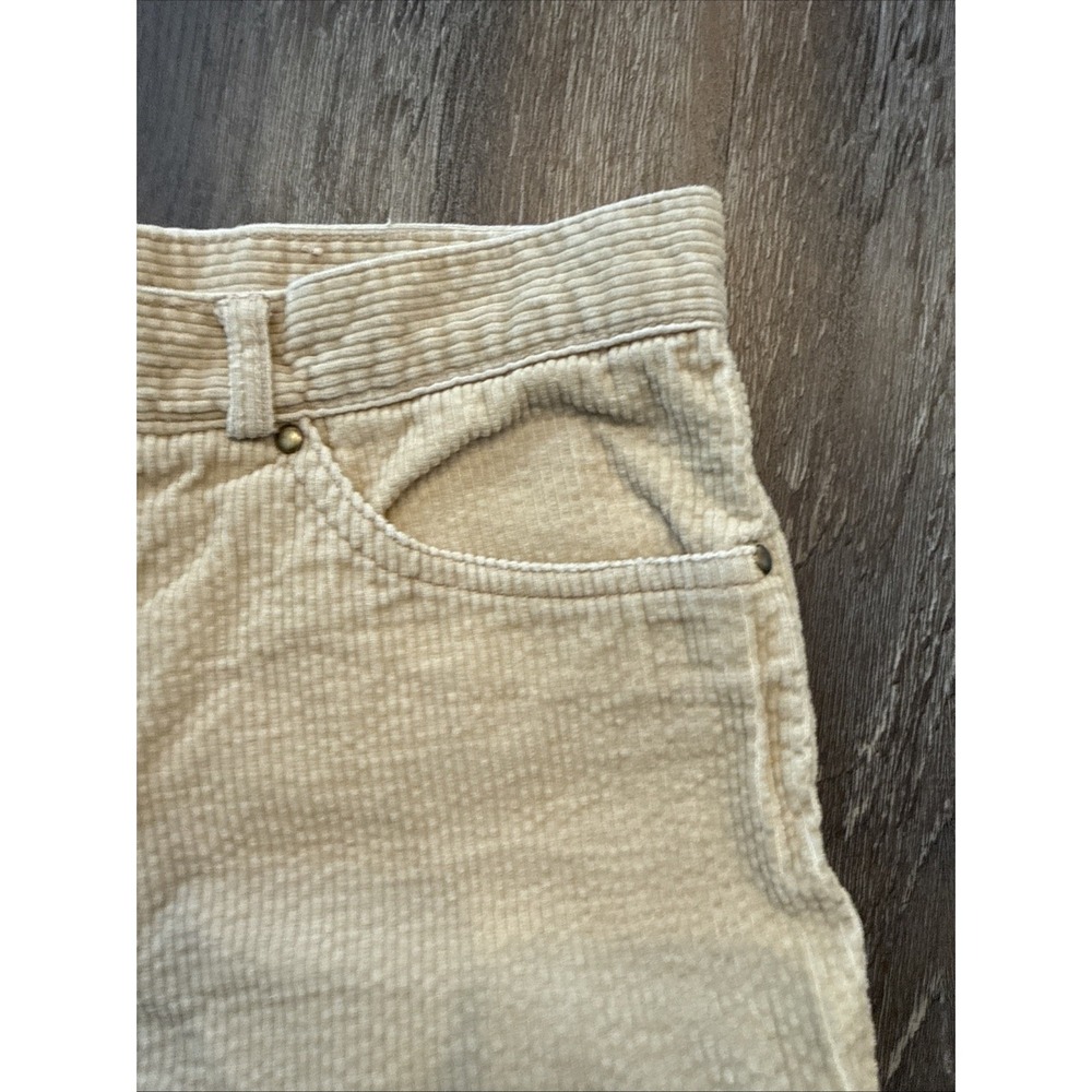 Zeppelin Men's 31x34 (fits 28x30) Corduroy Pants Cream Tan Western Style 1-9850 - Picture 6 of 9